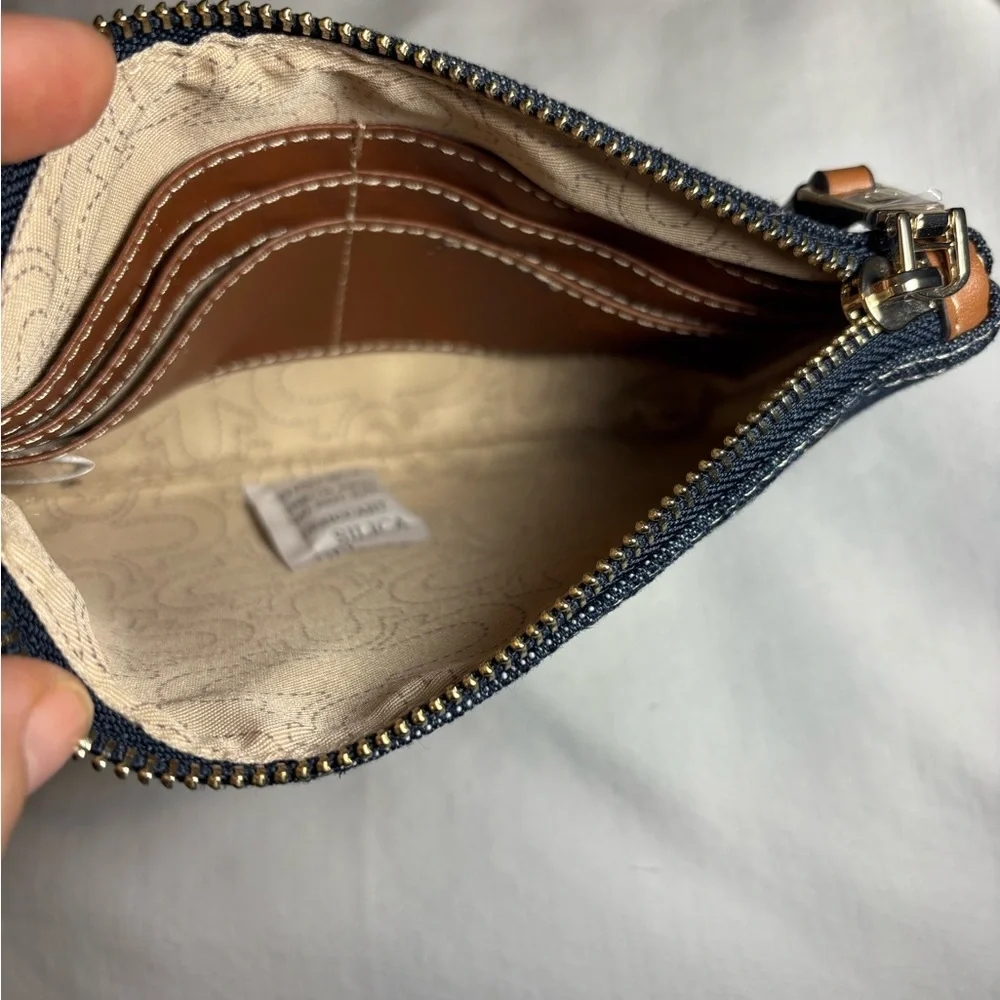 True Religion Denim Wristlet • Red Accents • Y2K Streetwear • Signature Stitchin
